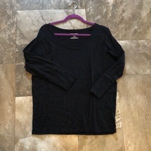 Old navy black tunic tee
